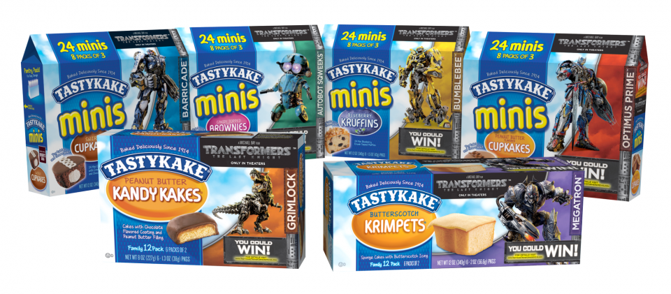 TastyKake introduces Transformers packaging