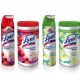 Lysol disenfectant and disinfecting wipes