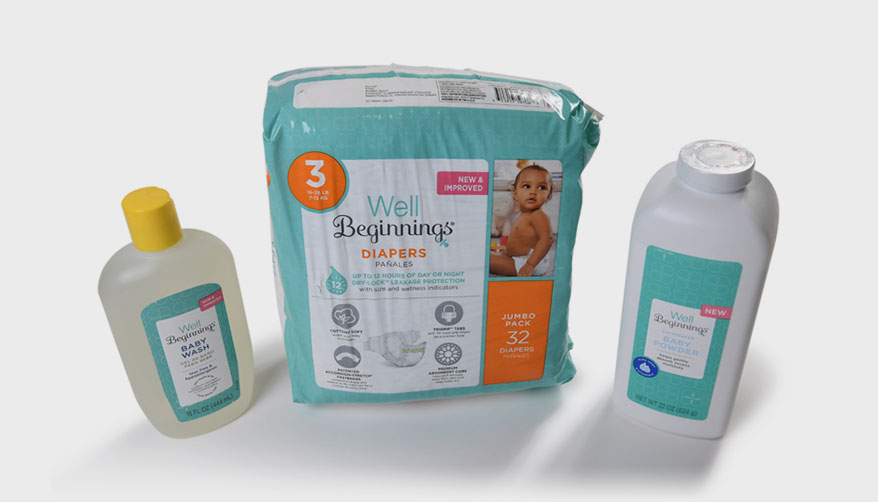 set of baby products