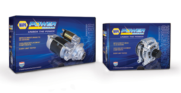 NAPA® Power Premium Plus Trilingual Packaging for Alternators and Starters