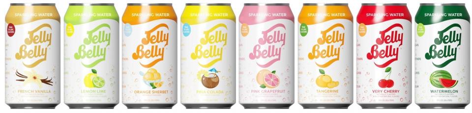 Iconic flavors of Jelly Belly candies come to sparkling waters