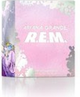 Ariana Grande's R.E.M. fragrance packaging