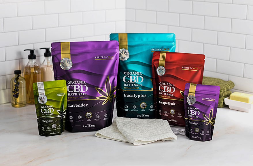 Saltology Debuts CBD Bath Salts in Pouches