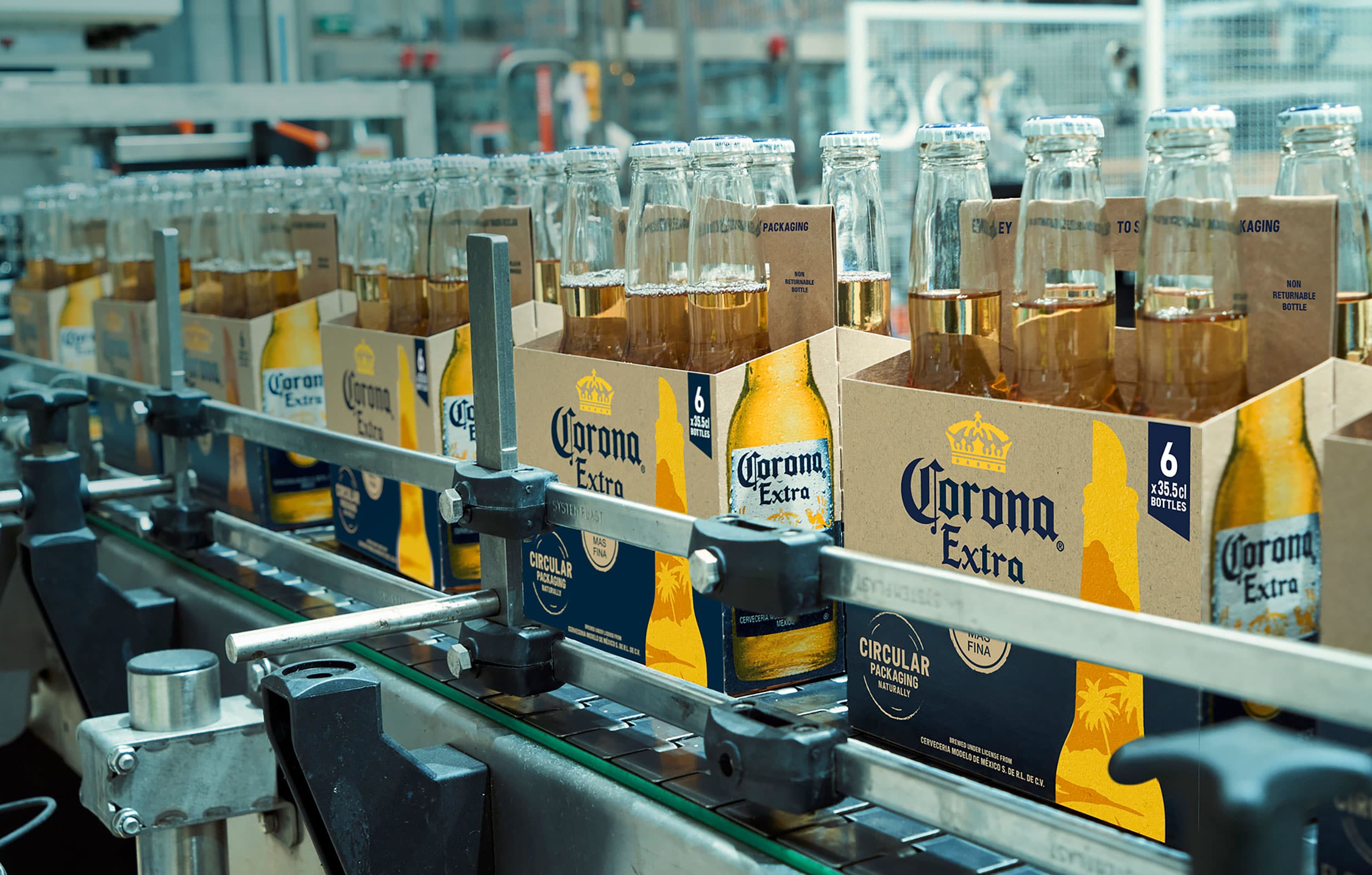 Strength in performance: The new eco six-packs on a packaging line