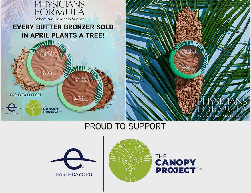 Physicians Formula, Earthday.com Combat Climate Change