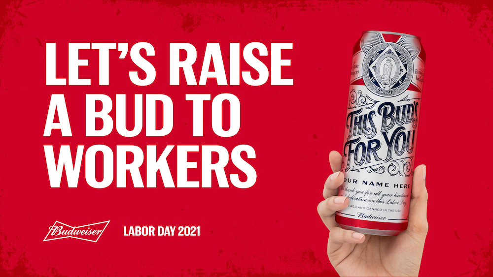 Budweiser and Upwork Unveil Limited-Edition Labor Day Cans