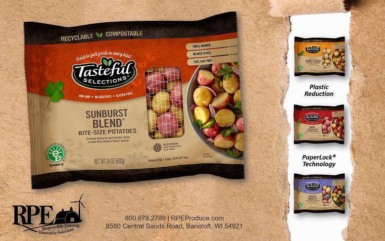 Tasteful Selections Potato Brand Debuts Compostable Paper Packaging